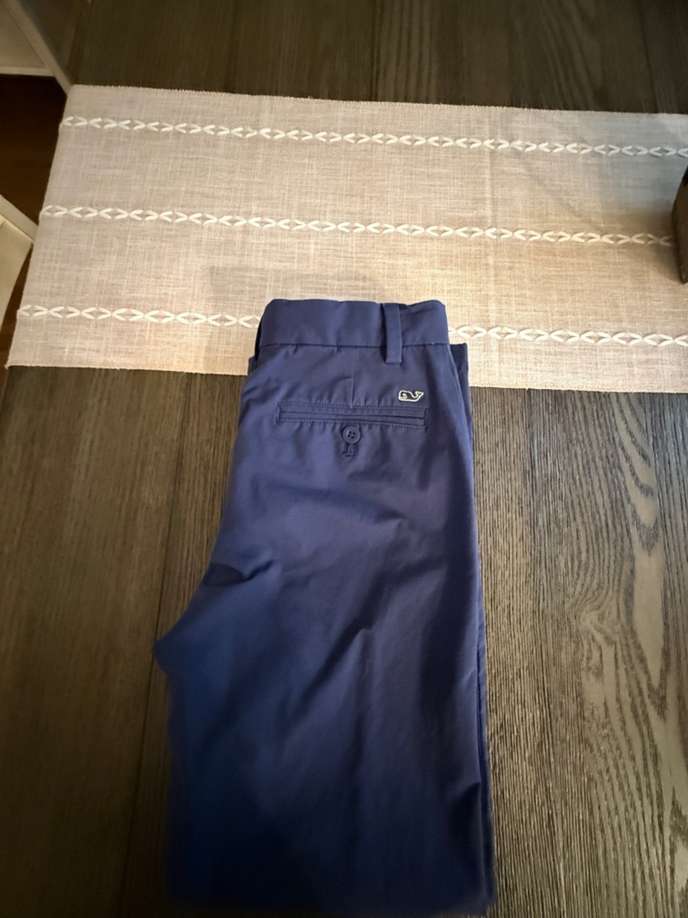Vineyard Vines Boy's Navy Chinos with Whale Logo